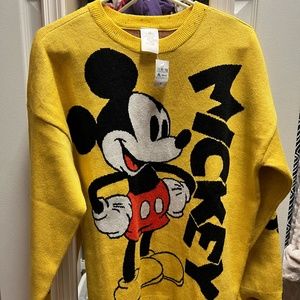 Brand New Retro Disney Parks Mickey Sweater Size Medium